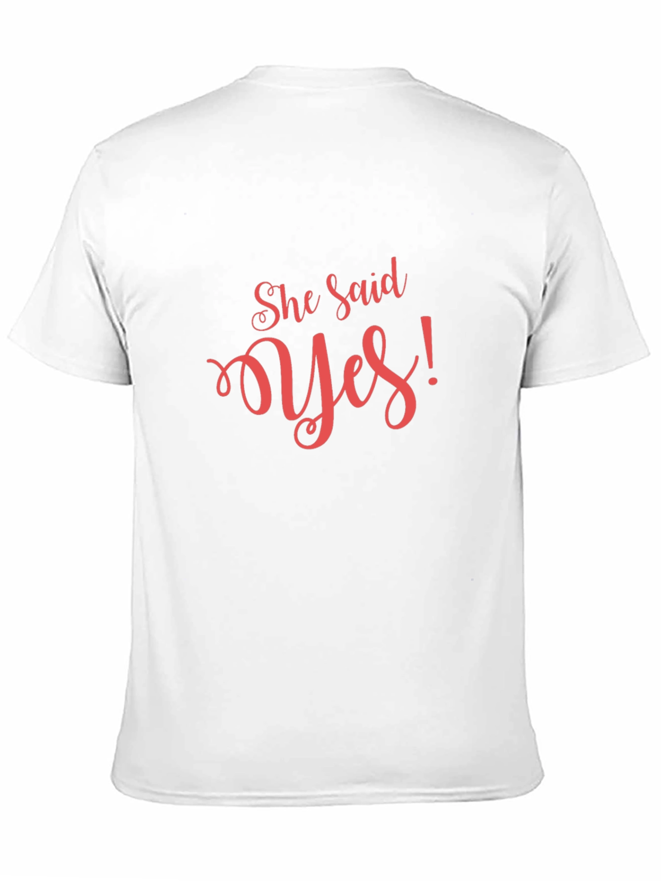 She Said Yes! Black Graphic Tee