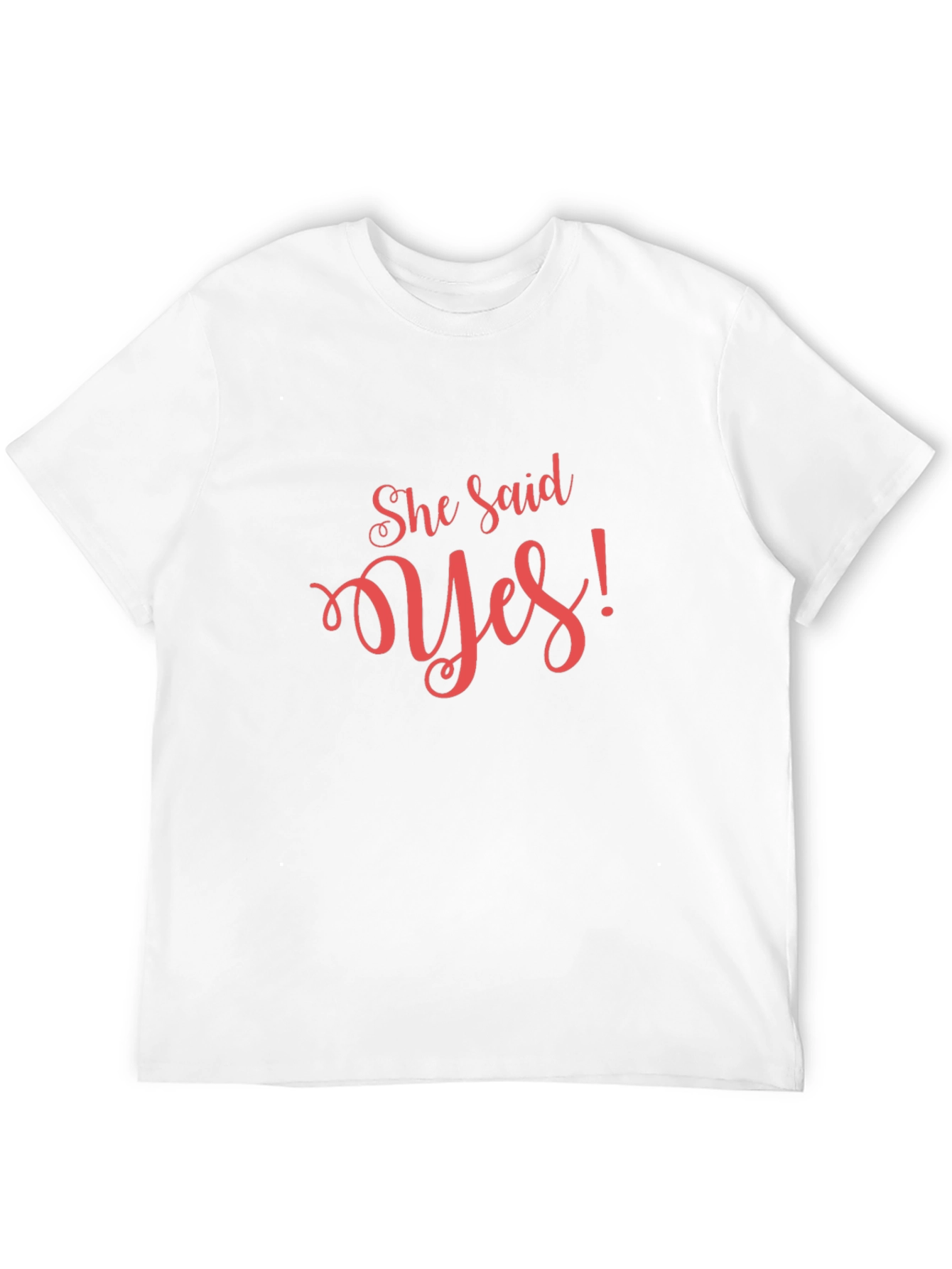 She Said Yes! Black Graphic Tee