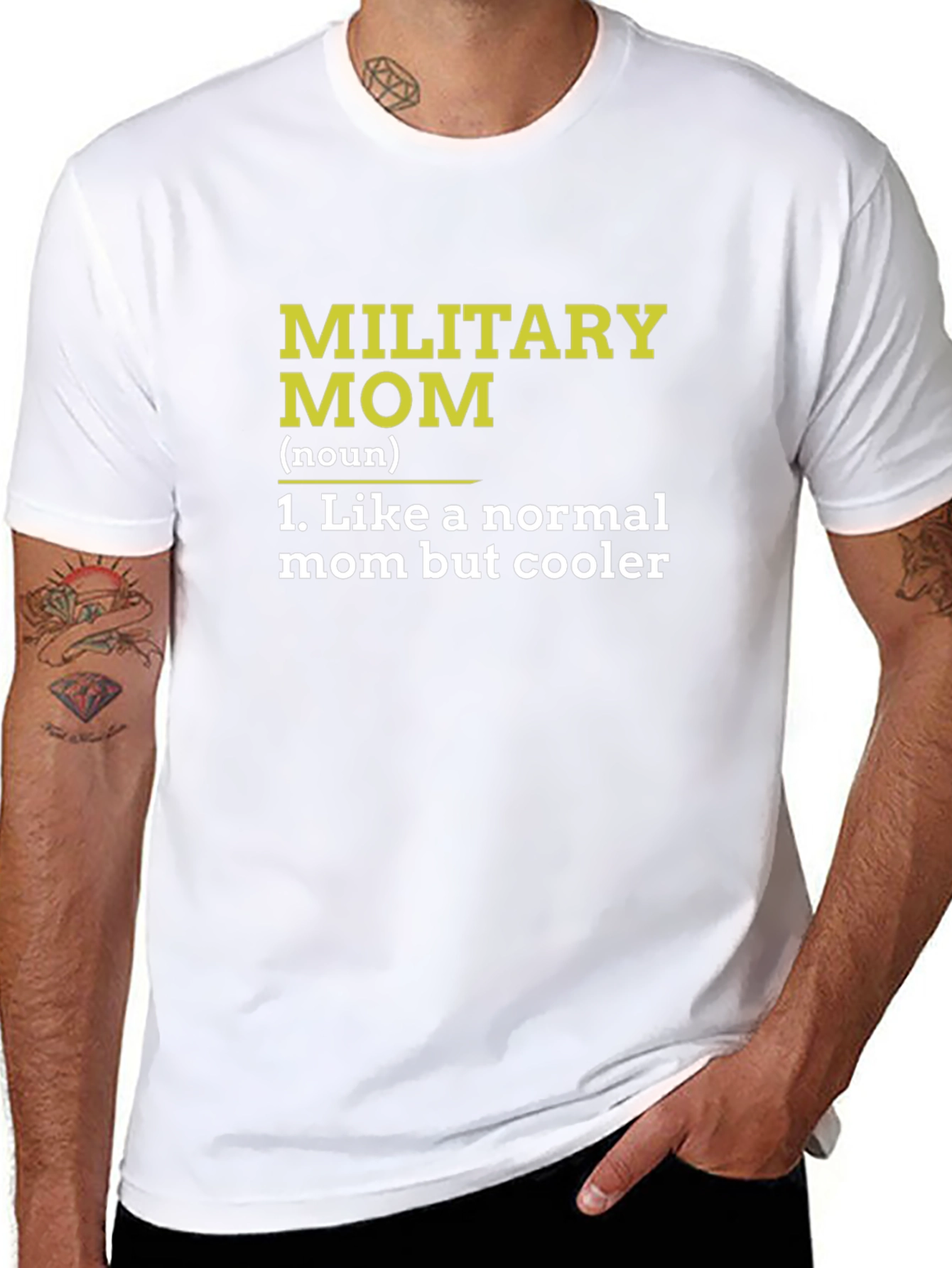 Military Mom Definition Black T-Shirt