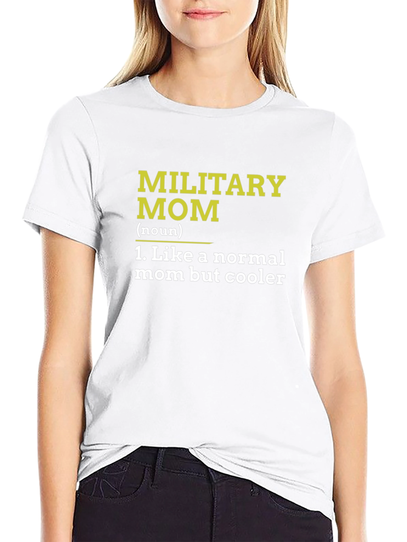 Military Mom Definition Black T-Shirt