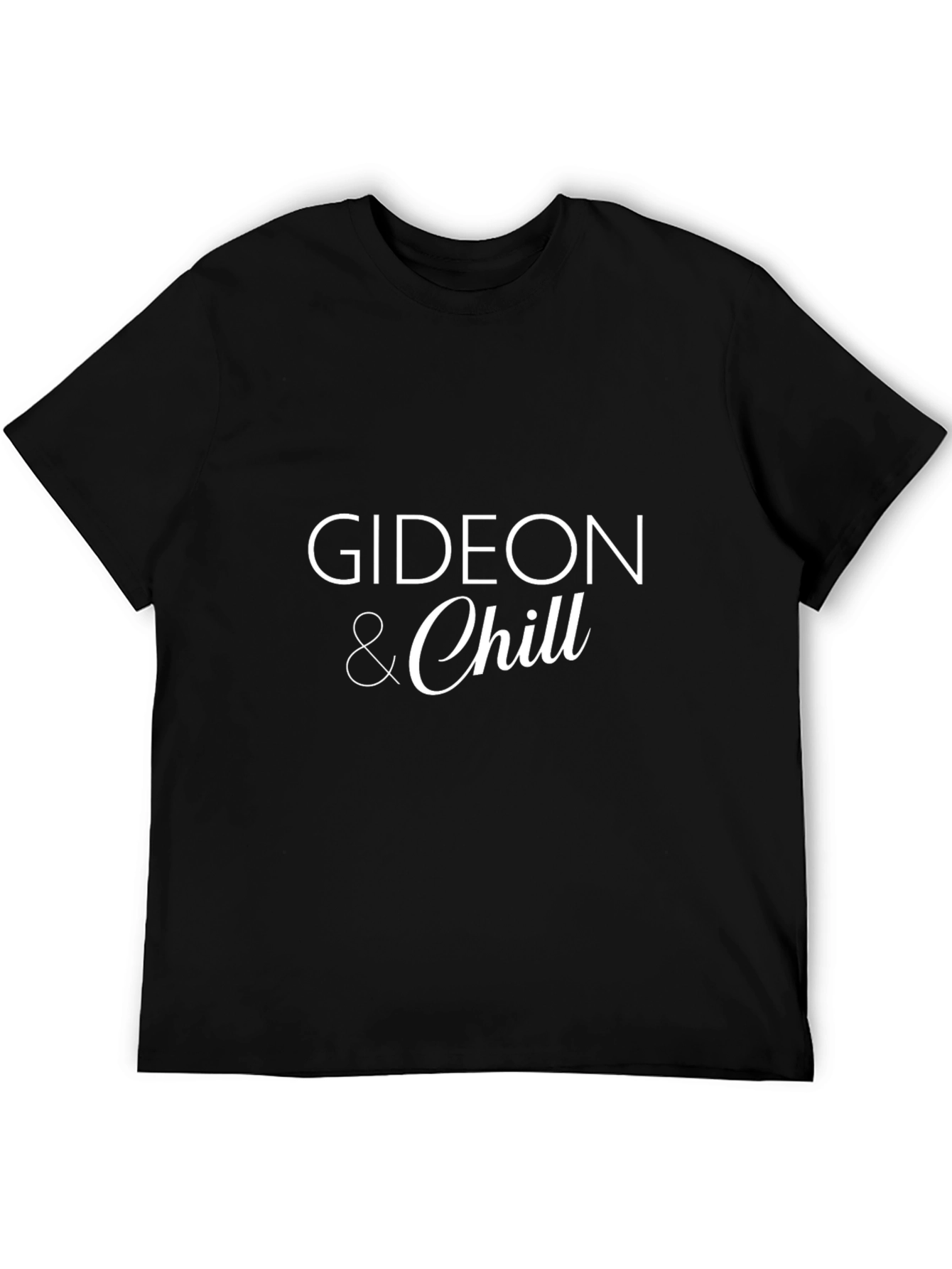 Gideon & Chill Black Graphic Tee