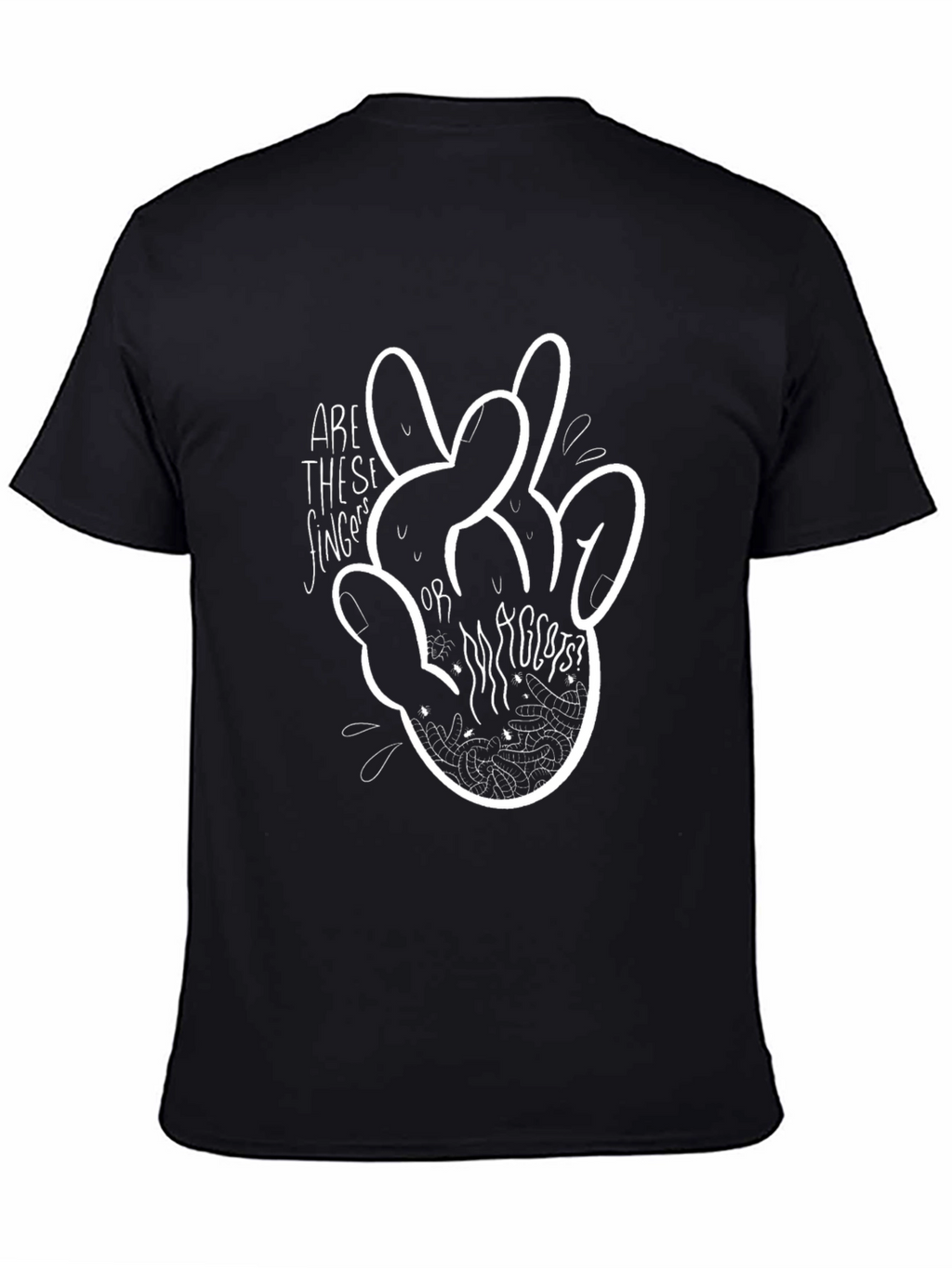 Fingers or Rabbits? Graphic Tee - Black