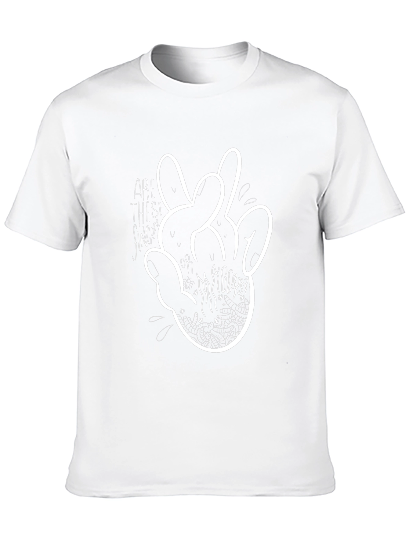 Fingers or Rabbits? Graphic Tee - Black
