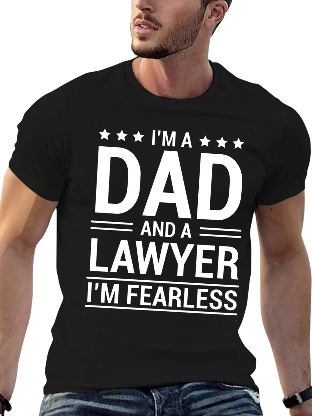 Dad Lawyer T-Shirt - Fearless Father Attorney Tee