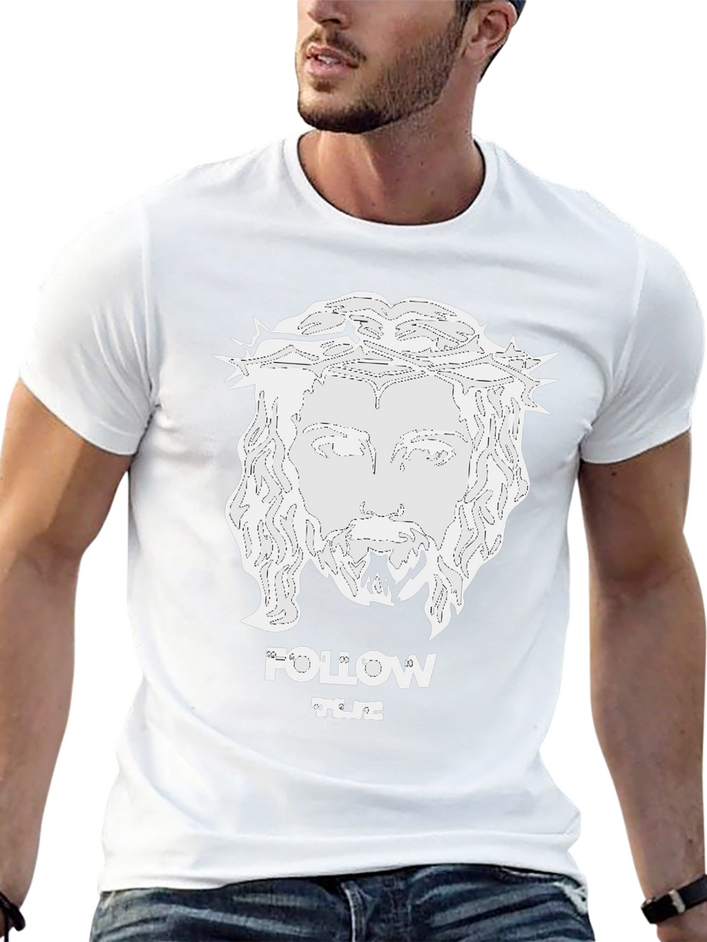 Follow The Light Graphic Tee - Black