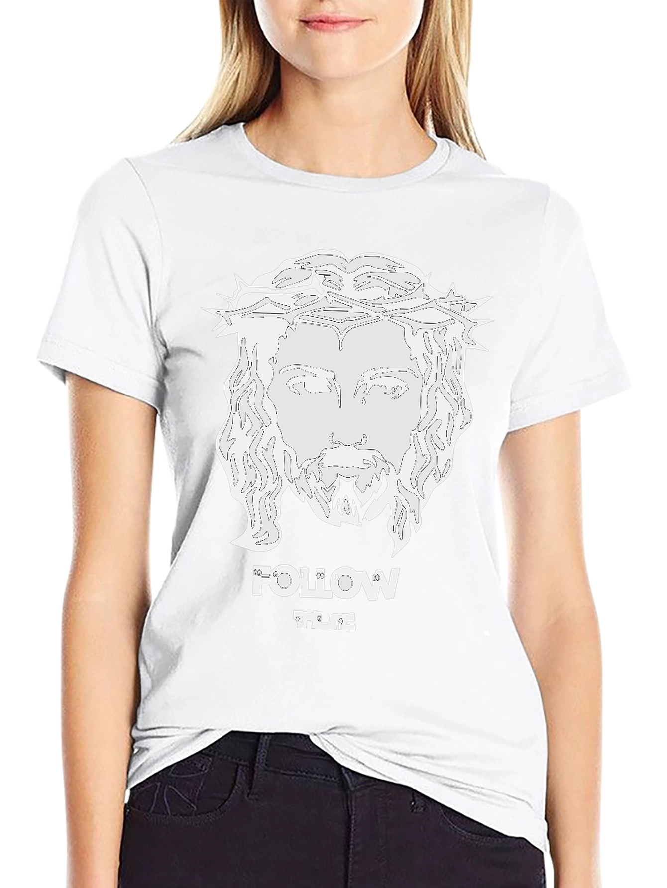Follow The Light Graphic Tee - Black