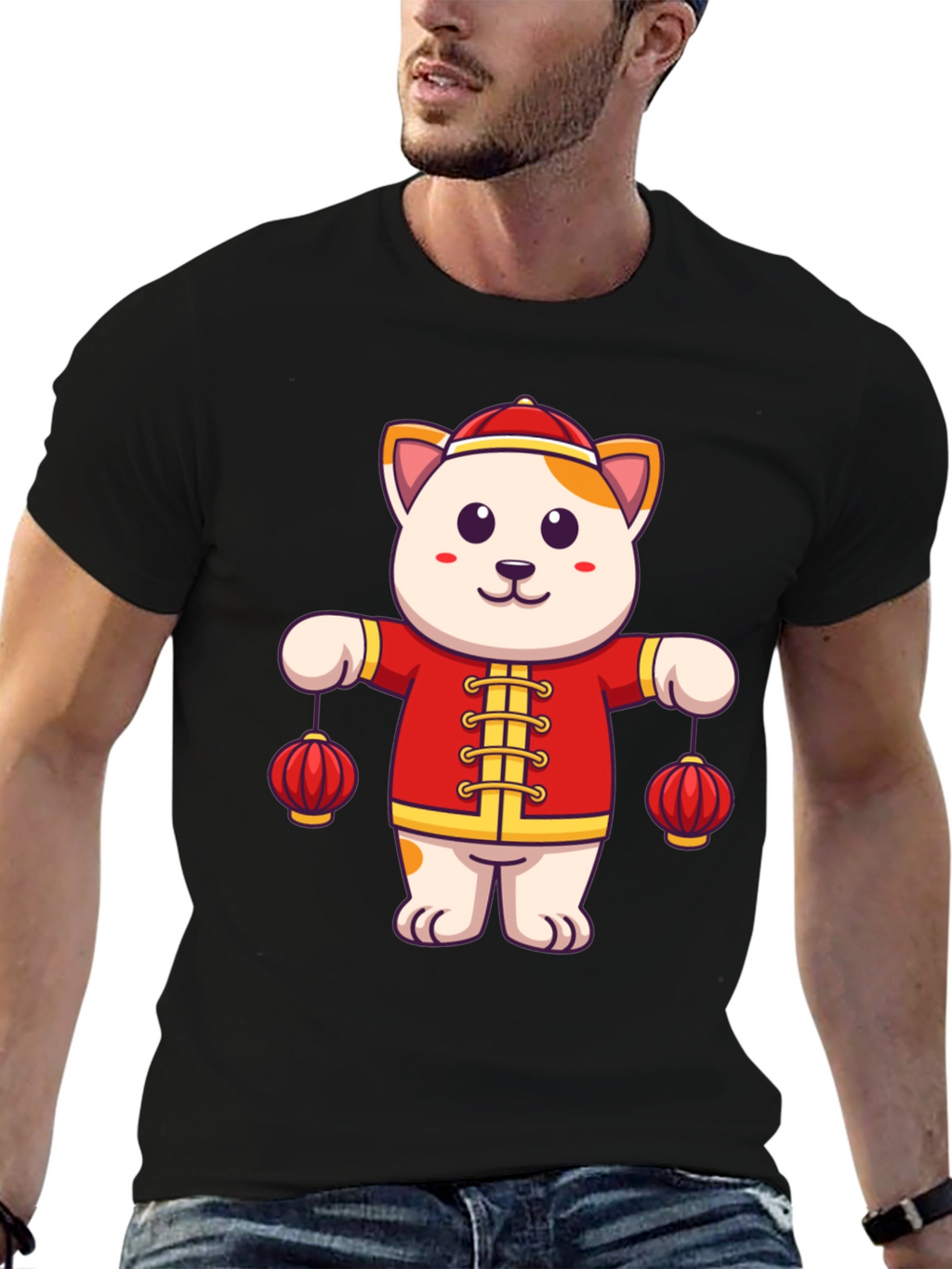 Lucky Cat Lanterns Graphic Tee - Unisex Fit