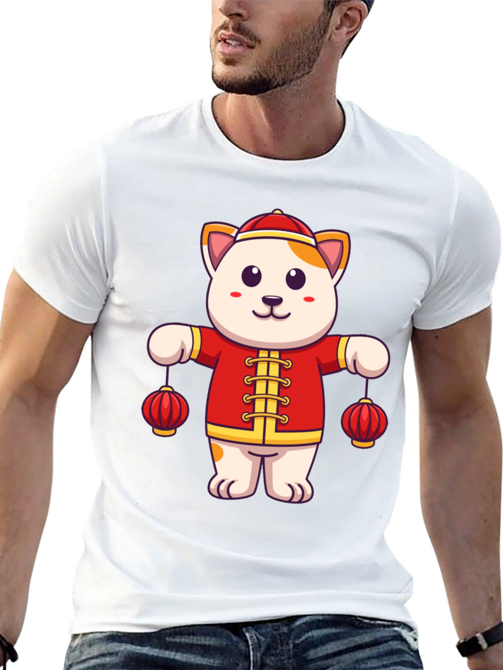 Lucky Cat Lanterns Graphic Tee - Unisex Fit