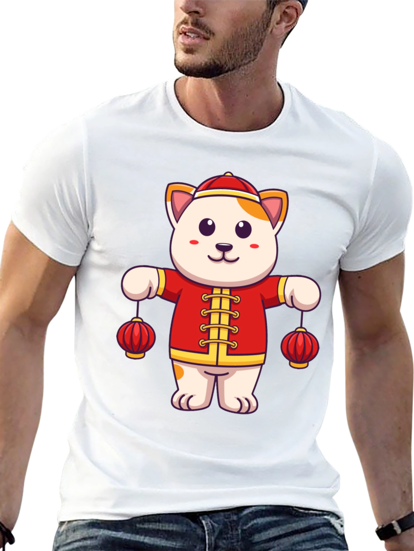 Lucky Cat Lanterns Graphic Tee - Unisex Fit