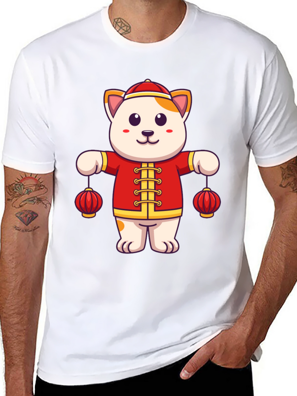 Lucky Cat Lanterns Graphic Tee - Unisex Fit