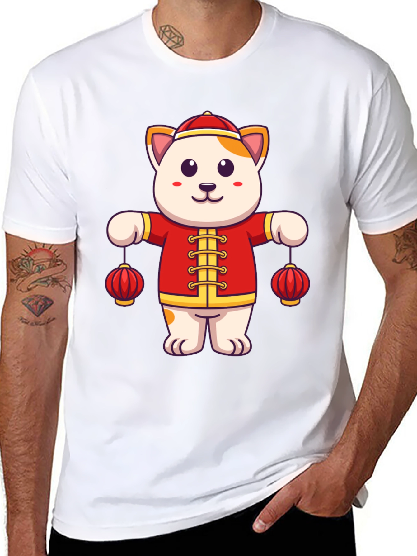 Lucky Cat Lanterns Graphic Tee - Unisex Fit