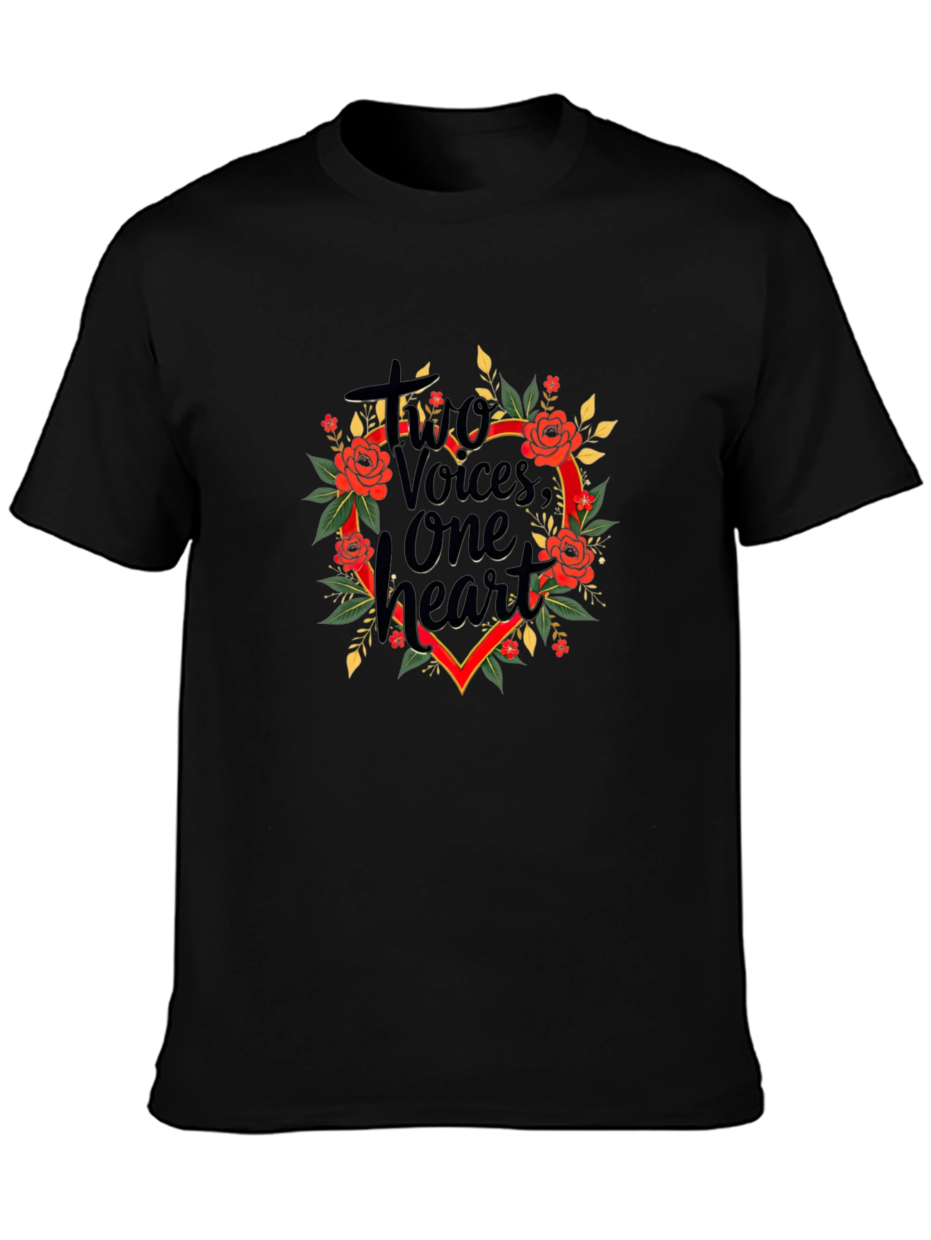 Two Voices One Heart Graphic T-Shirt