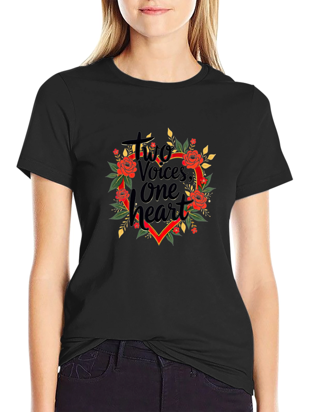 Two Voices One Heart Graphic T-Shirt