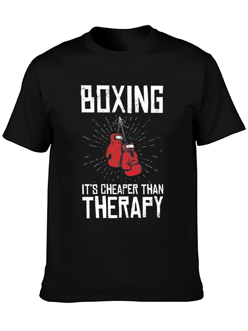 Boxing Therapy T-Shirt - Funny Workout Tee