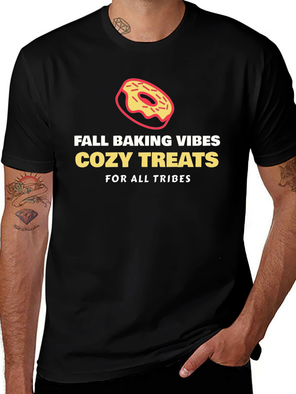 Fall Baking Vibes Cozy Treats Graphic T-Shirt