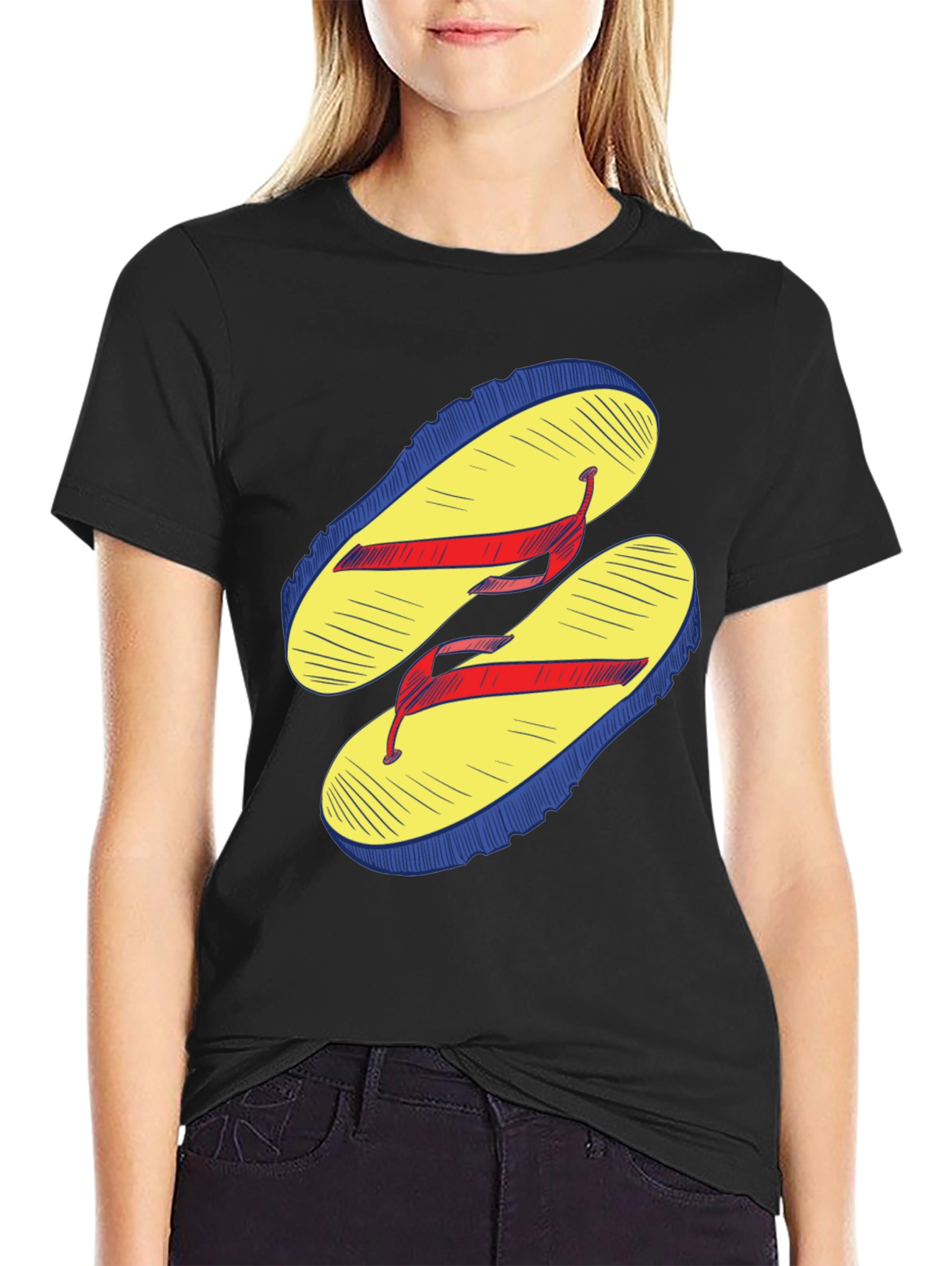 Flip Flop Graphic T-Shirt - Casual Wear