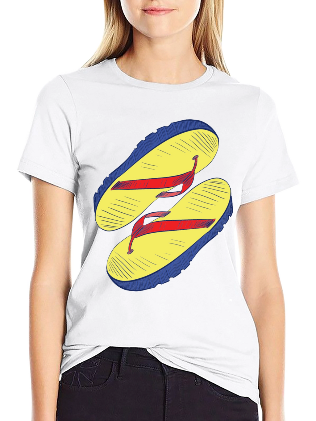 Flip Flop Graphic T-Shirt - Casual Wear