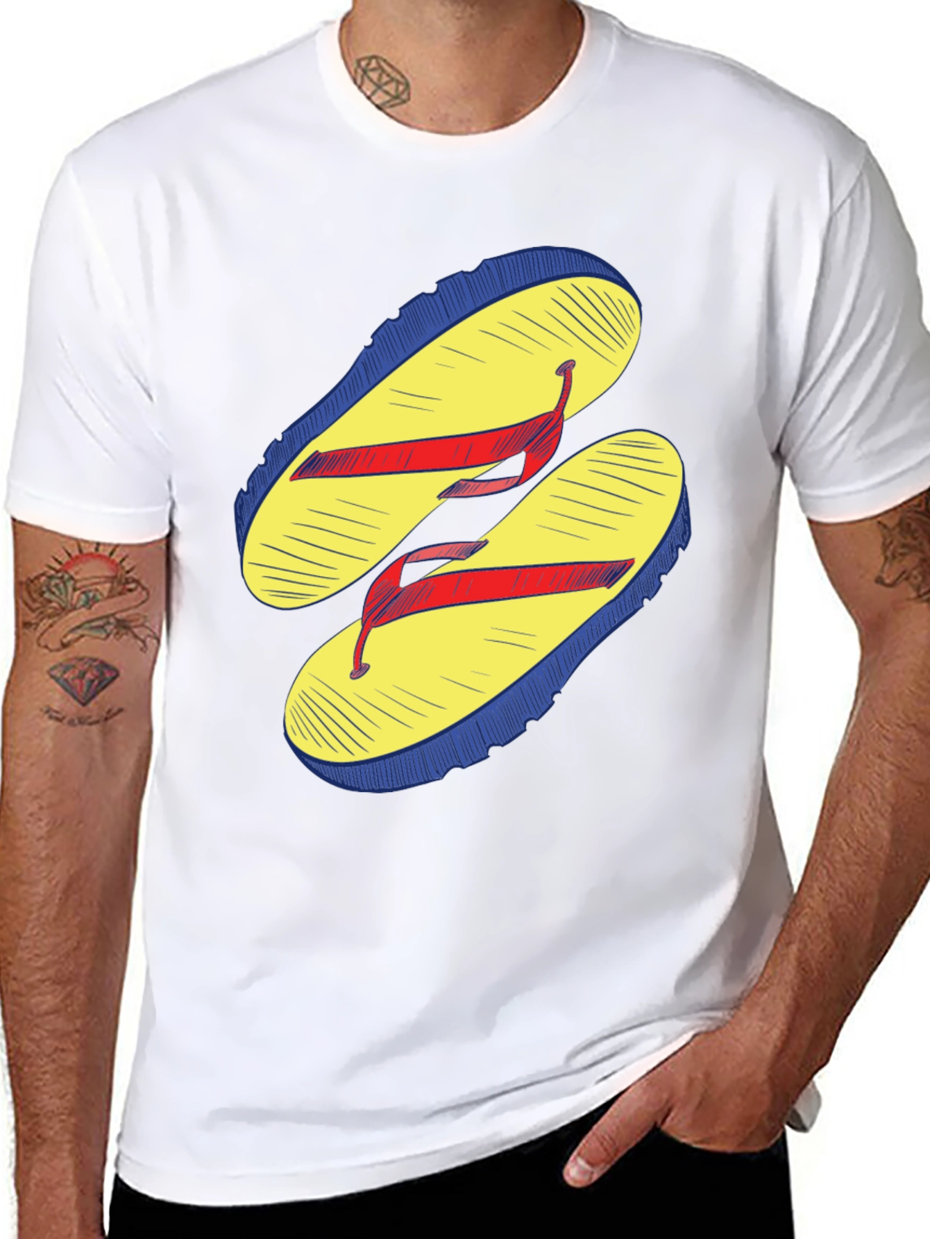 Flip Flop Graphic T-Shirt - Casual Wear