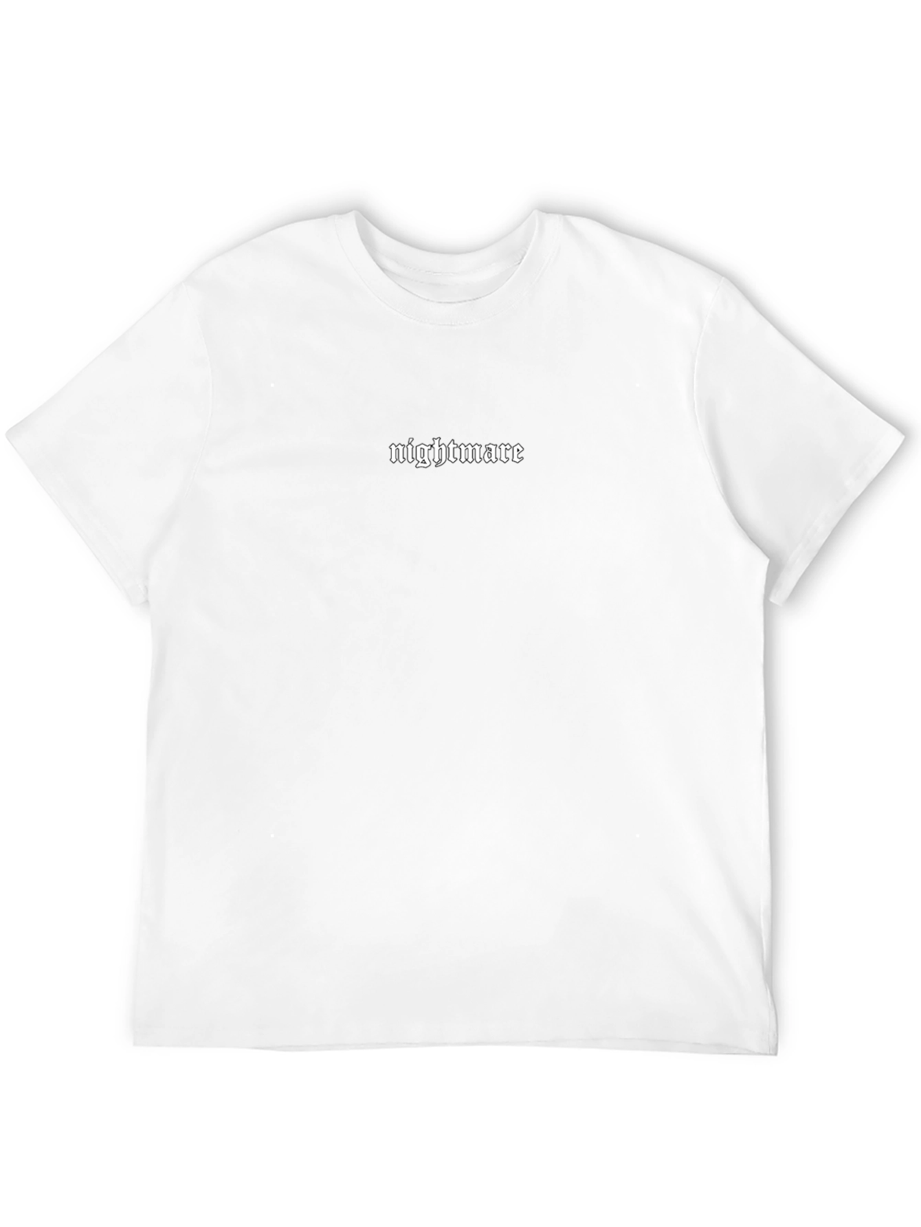 Nightmare Text Black T-Shirt