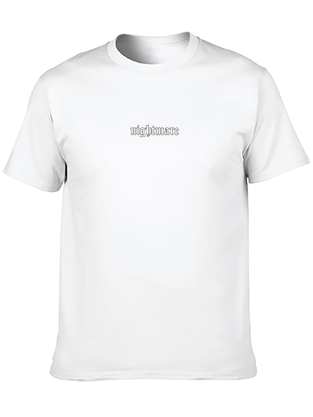 Nightmare Text Black T-Shirt