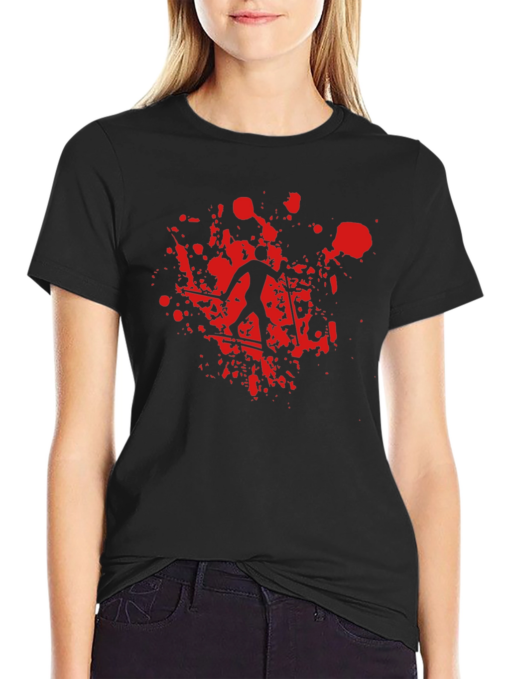 Bloody Skiier Graphic T-Shirt - Unique Design