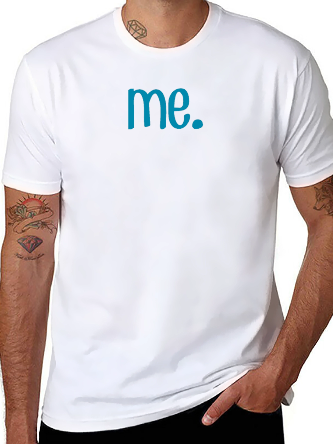 Stylish Black me. Graphic Tee