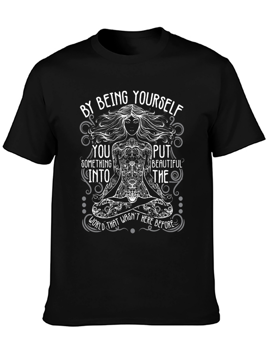 Be Yourself T-Shirt - Inspirational Yoga Design