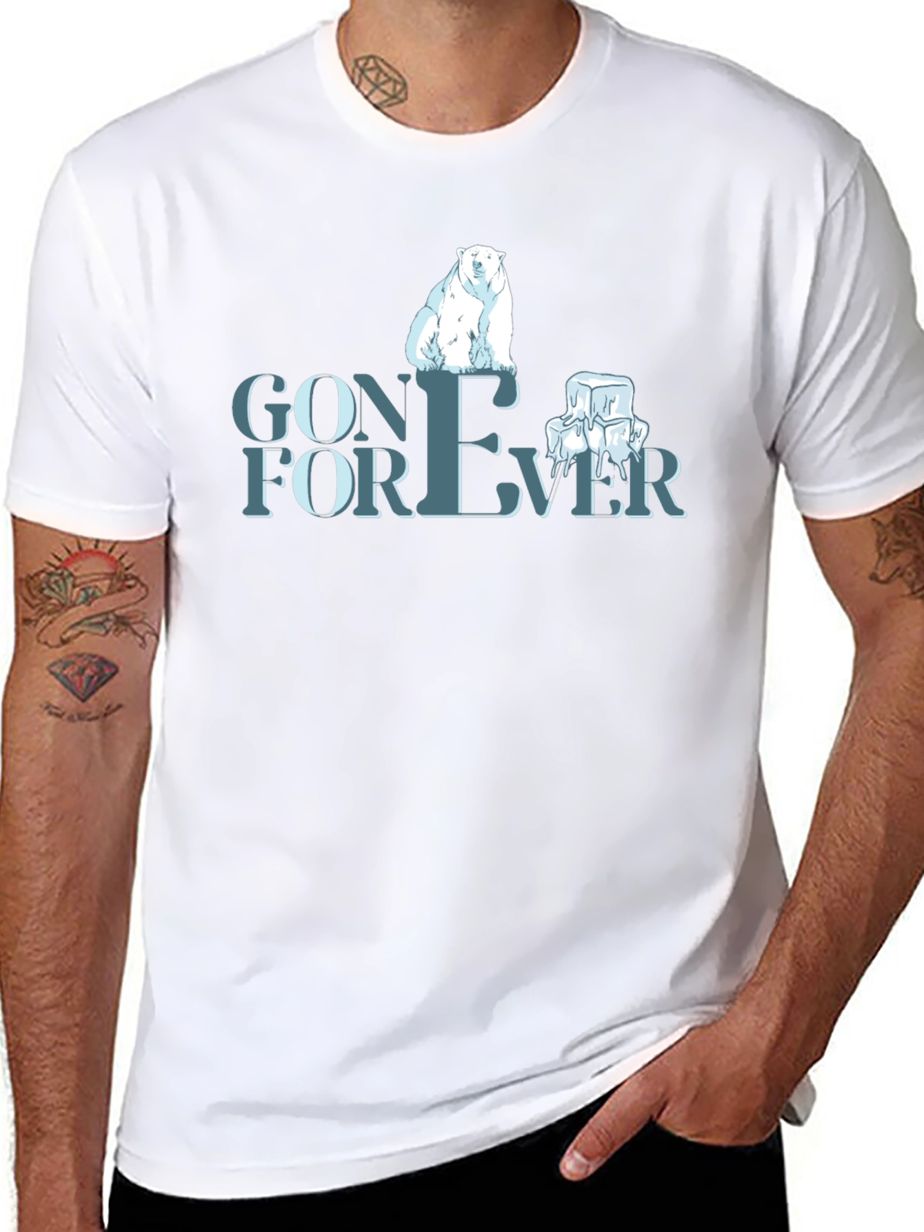Gone Forever Polar Bear Graphic Tee