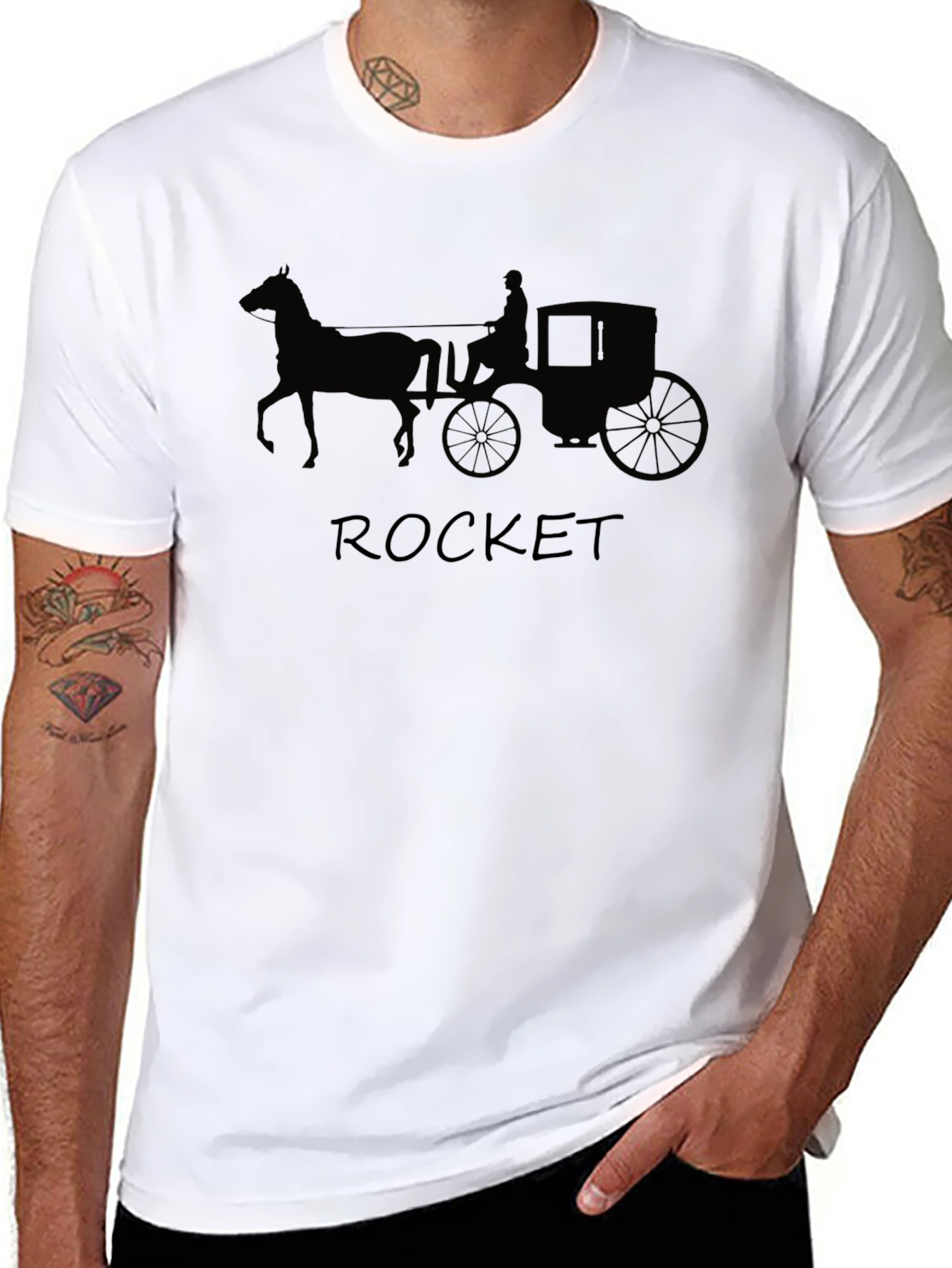 Horse Drawn Carriage T-Shirt - Rocket