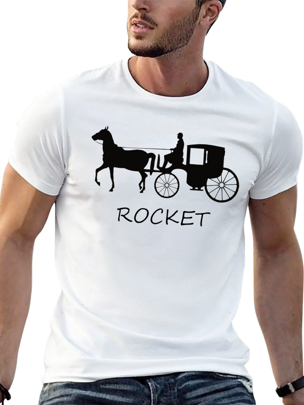Horse Drawn Carriage T-Shirt - Rocket