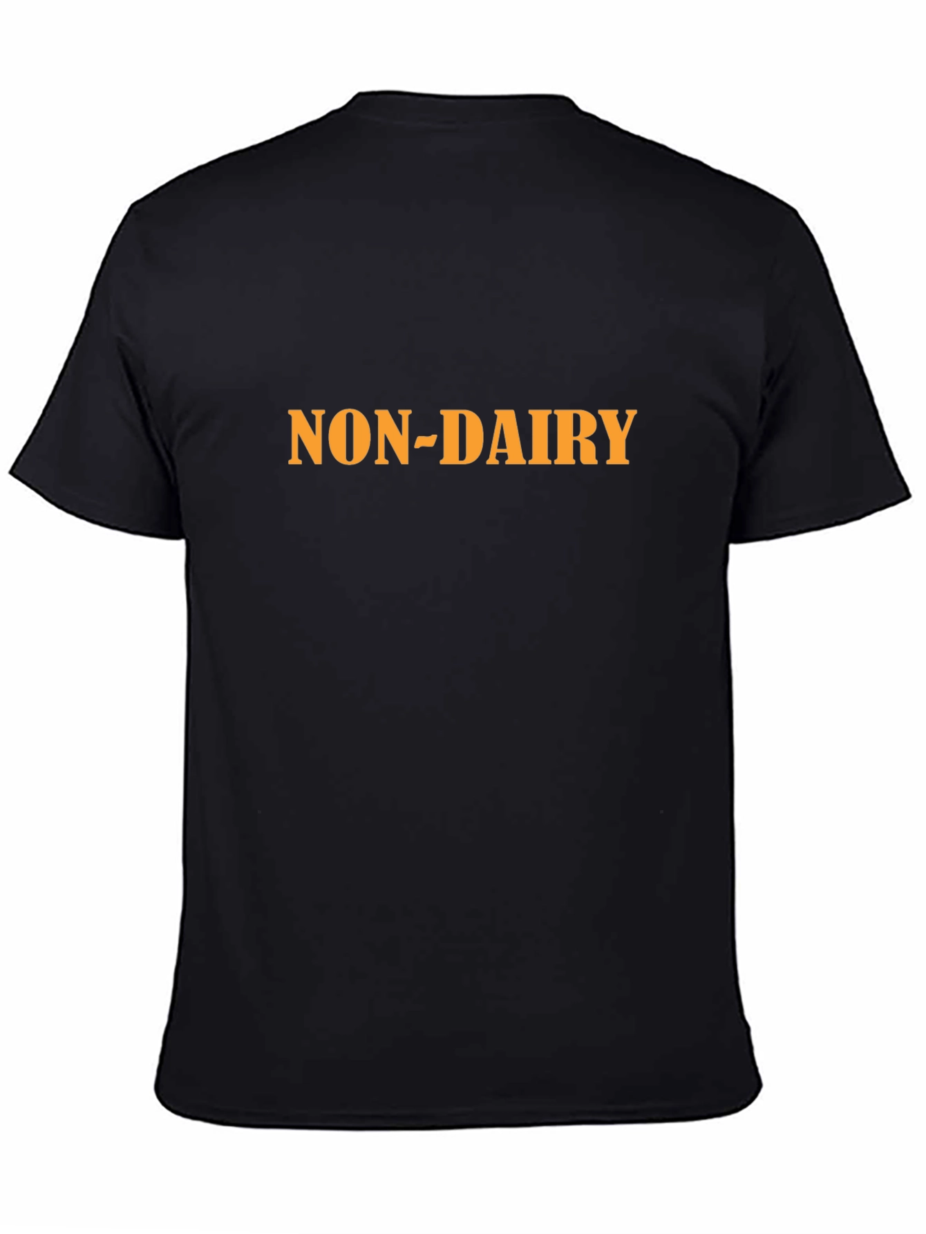 Non-Dairy Statement T-Shirt - Bold Black Comfortable