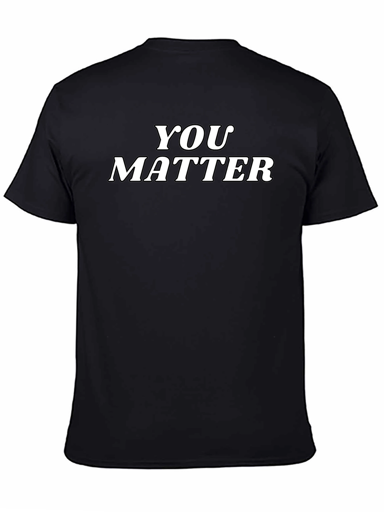 You Matter Black Graphic Tee - Inspirational