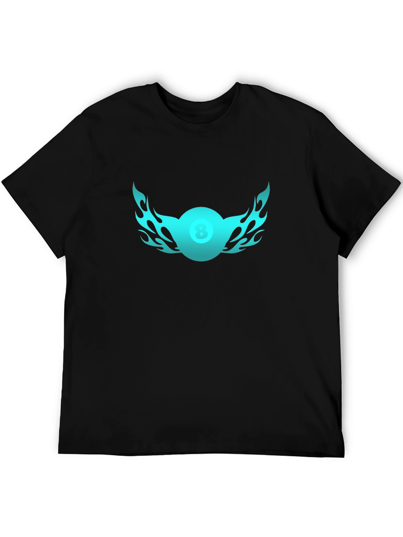 Flaming Eight Ball Graphic Tee