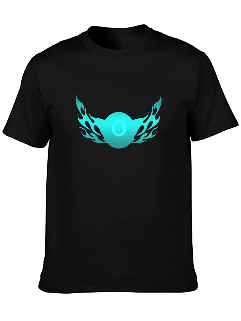 Flaming Eight Ball Graphic Tee