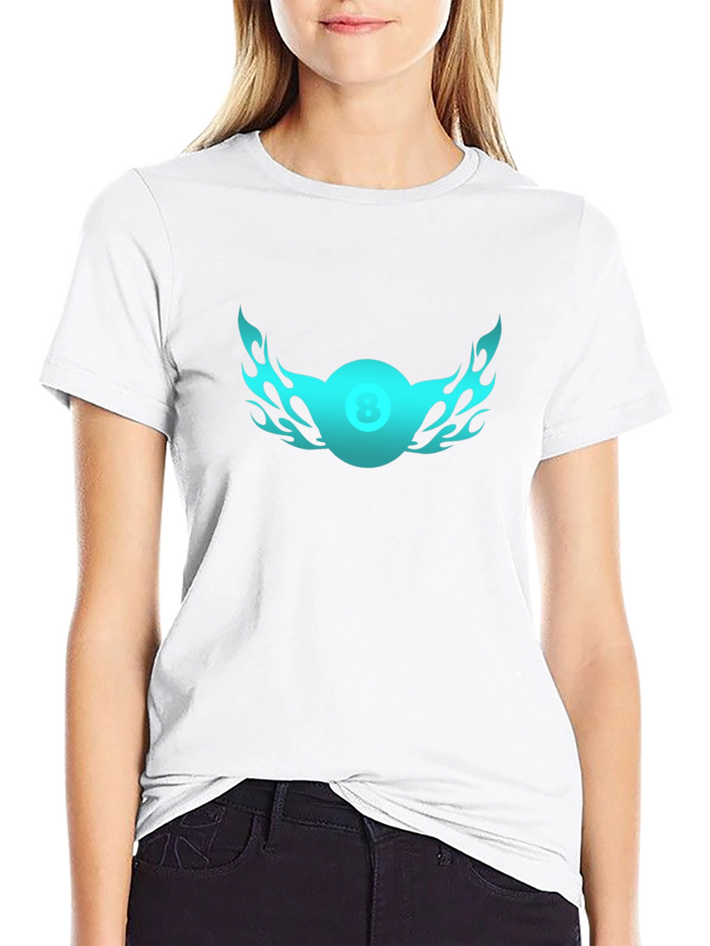 Flaming Eight Ball Graphic Tee