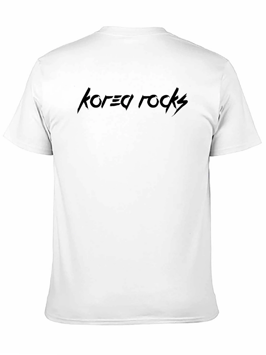Korea Rocks Black Graphic T-Shirt