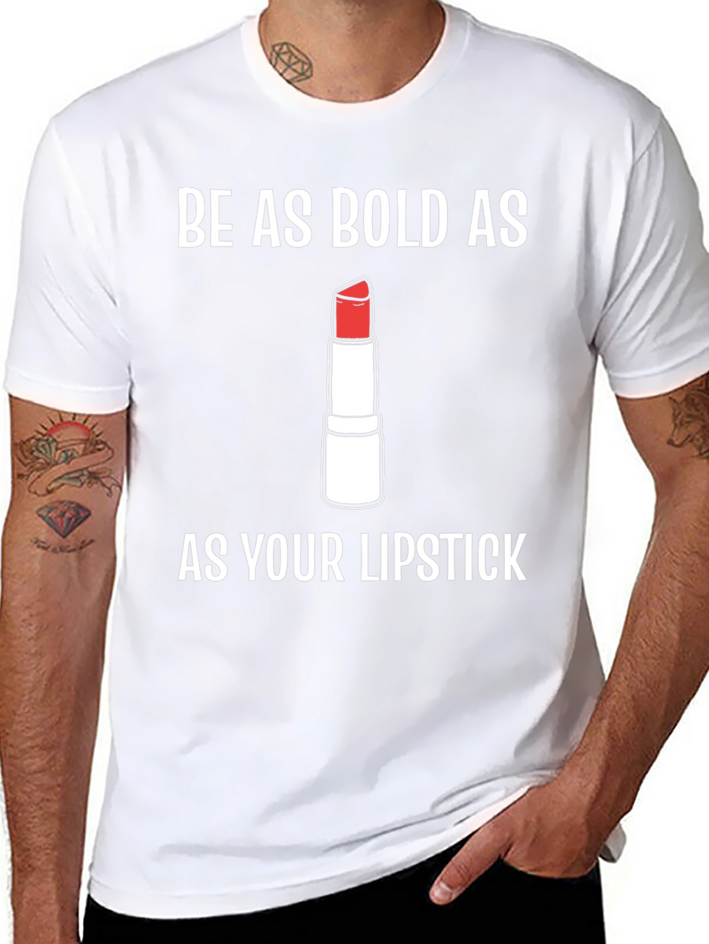 Bold Lipstick Graphic Tee - Trendy Statement Shirt