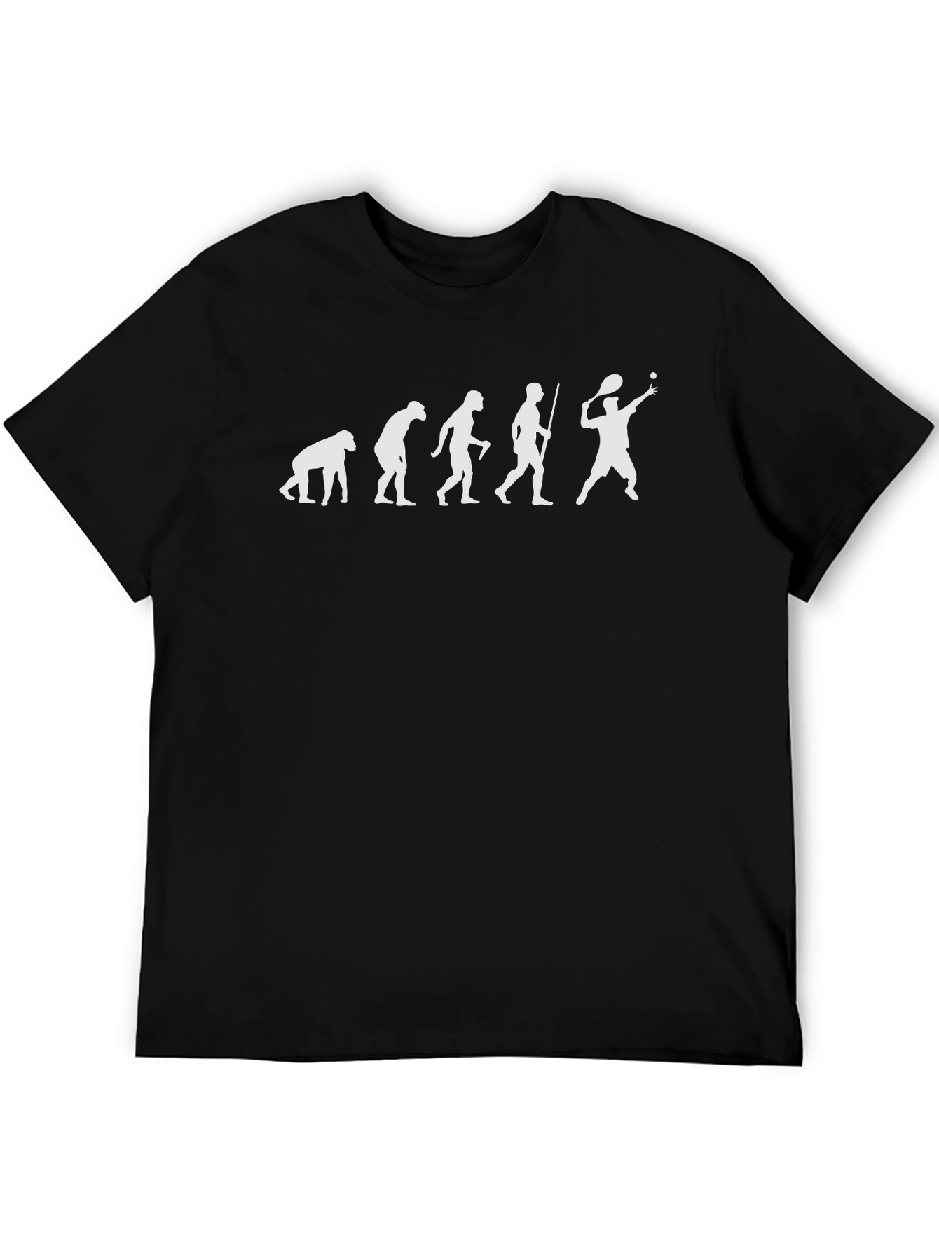 Evolution of Tennis Black T-Shirt