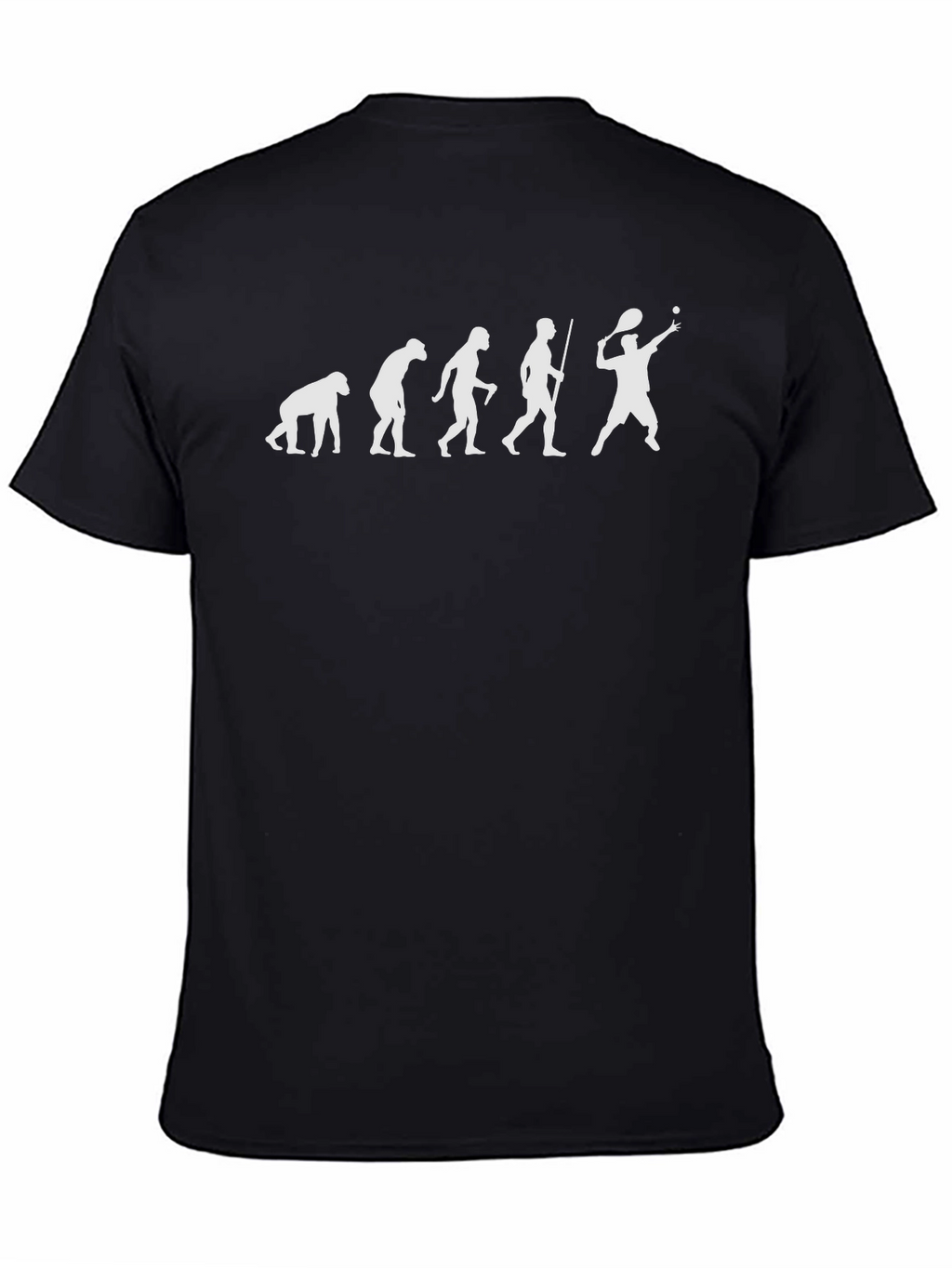 Evolution of Tennis Black T-Shirt