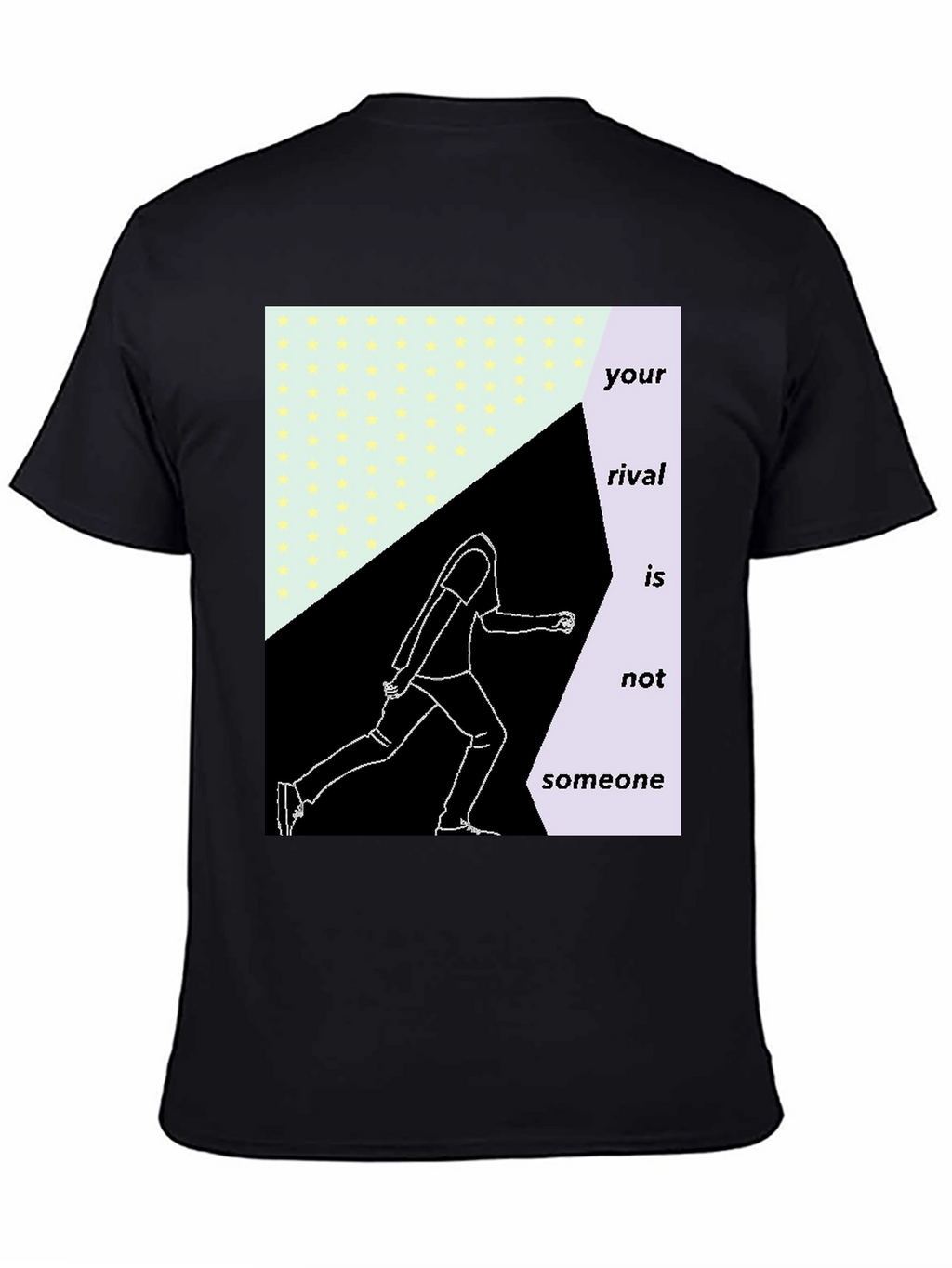 Abstract Runner Graphic Tee - Motivational Sportswear
