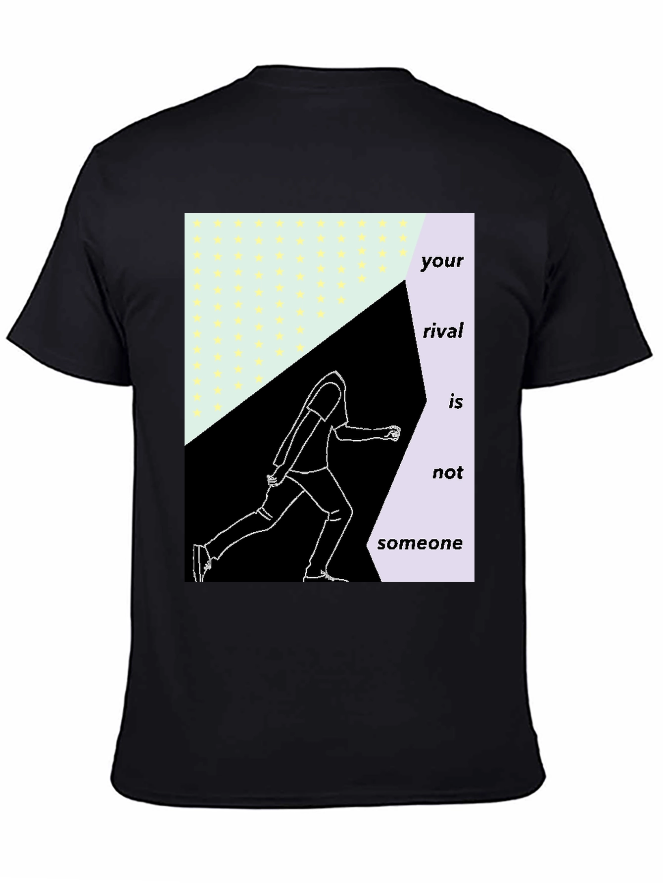 Abstract Runner Graphic Tee - Motivational Sportswear