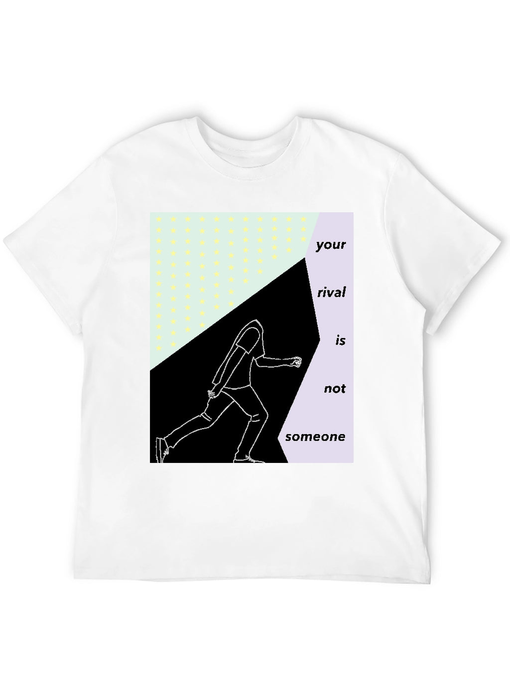 Abstract Runner Graphic Tee - Motivational Sportswear