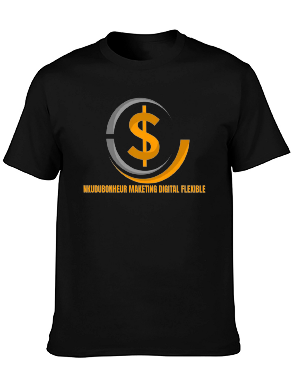 Digital Marketing Flexible Black T-Shirt