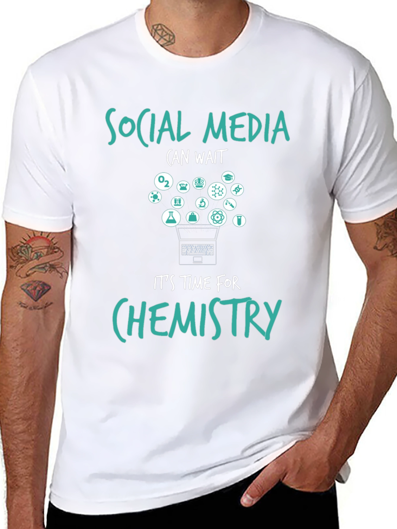 Social Media Can Wait Chemistry T-Shirt