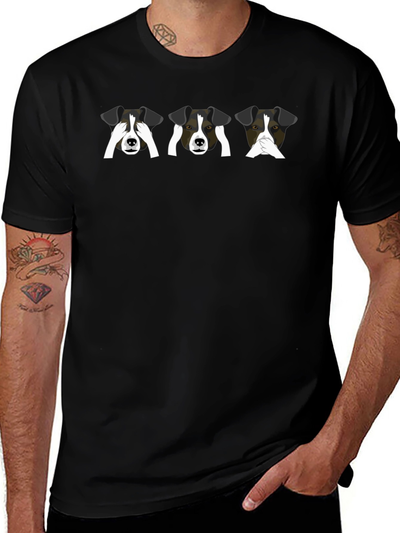 Speak No Evil Dog Graphic Tee