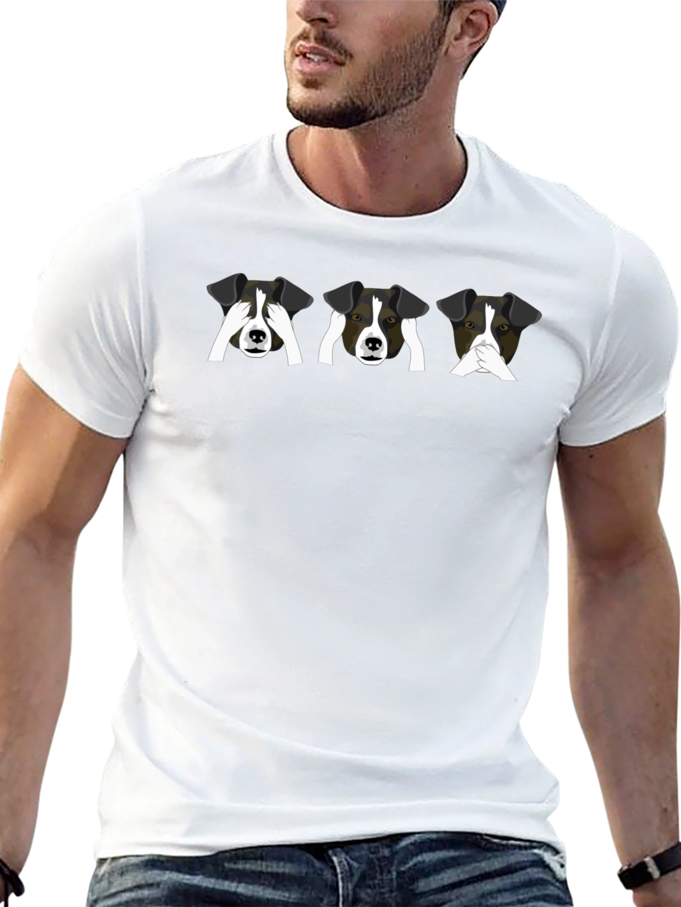 Speak No Evil Dog Graphic Tee
