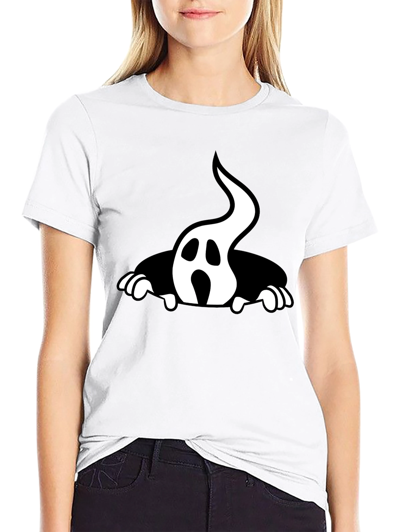 Ghost Graphic Tee - Halloween Style