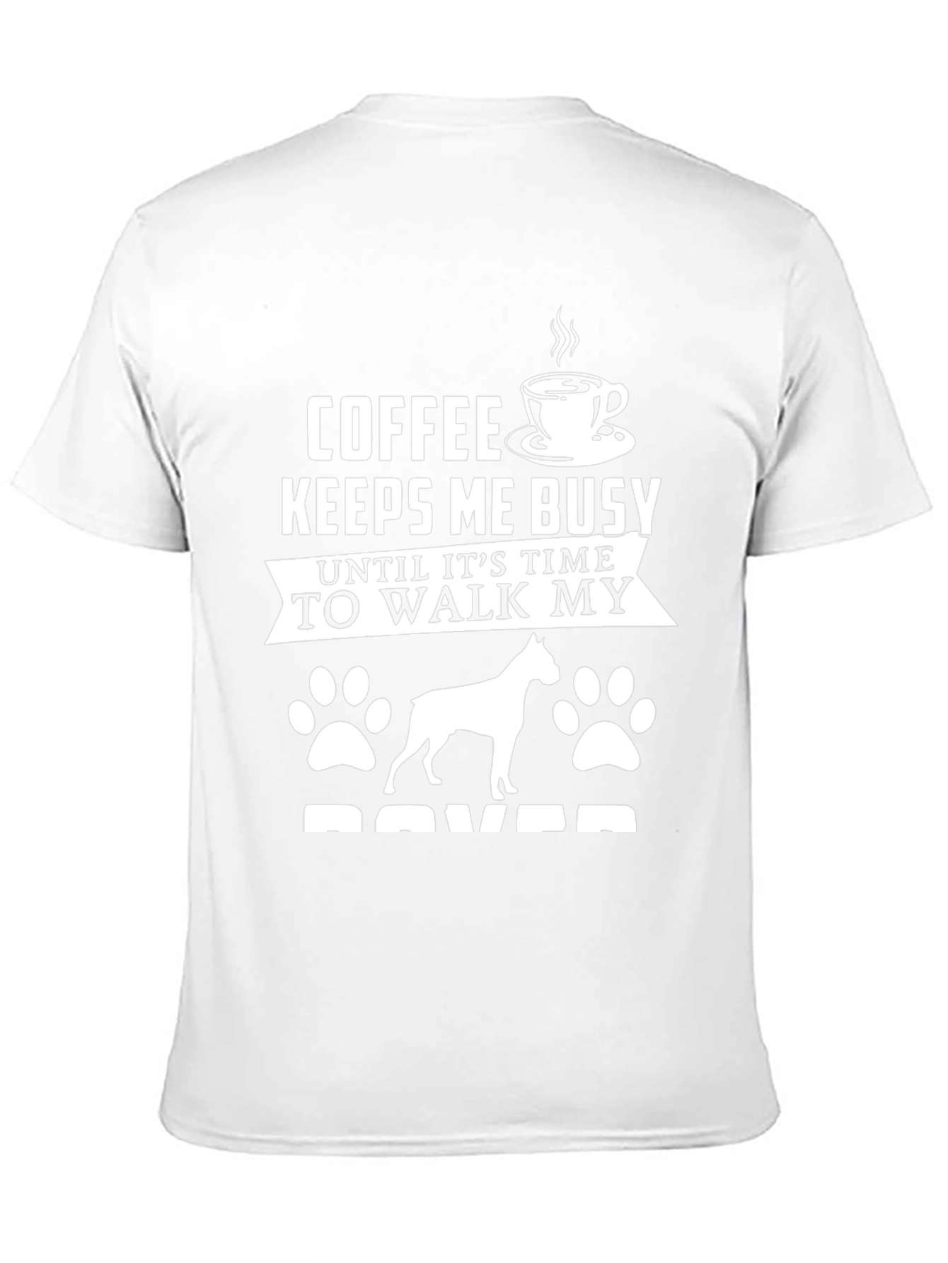 Coffee and Dog T-Shirt - Boxer Lover Tee