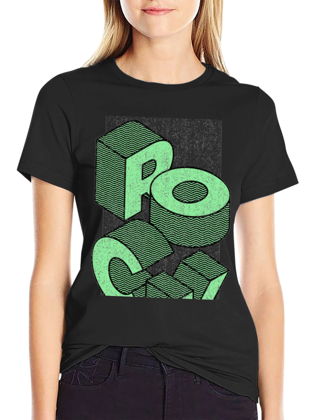 Retro Graphic Tee - Rock On