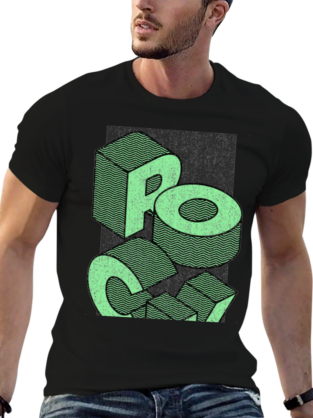 Retro Graphic Tee - Rock On
